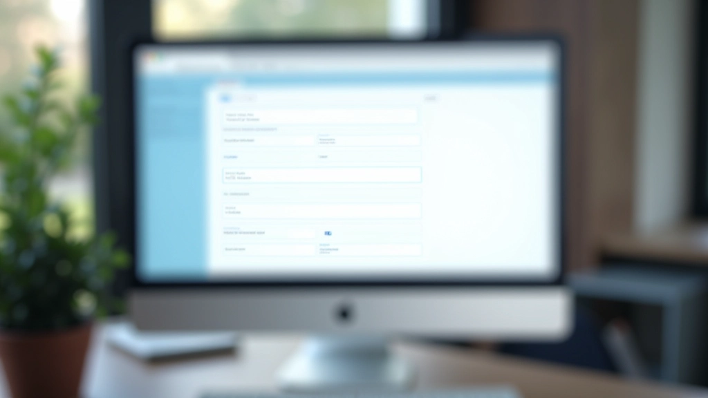Interface de formulaire avancé avec étiquettes positionnées à gauche des champs, affichage desktop large