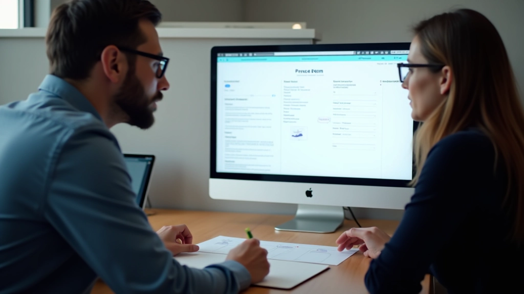 Équipe travaillant sur l'optimisation d'un formulaire web